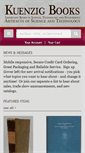Mobile Screenshot of kuenzigbooks.com