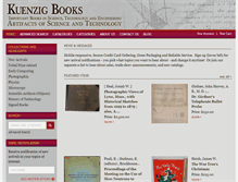 Tablet Screenshot of kuenzigbooks.com